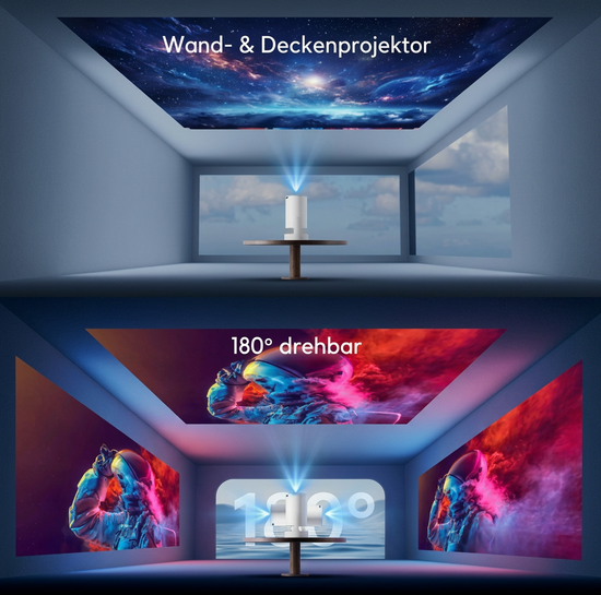 Vision Beamer – HD Heimkino Projektor bis 130 Zoll | HomeVision